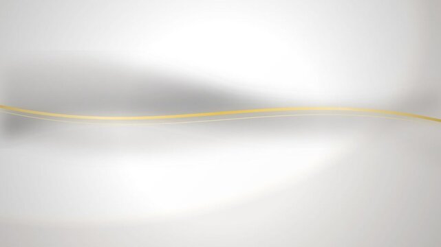 Abstract grey background with a thin gold wave line