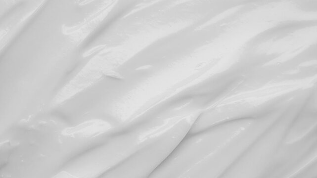 White lotion beauty skincare cream texture cosmetic product background stop motion