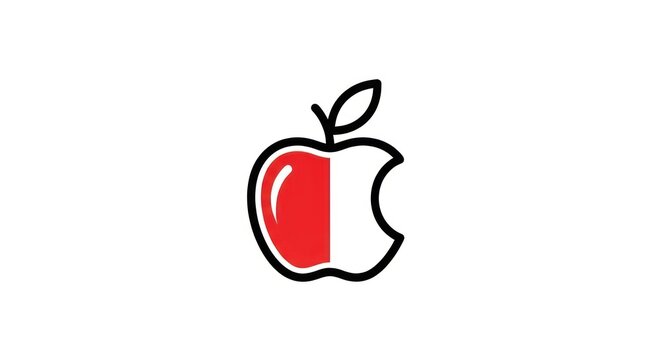 Apple logo technology brand symbol.