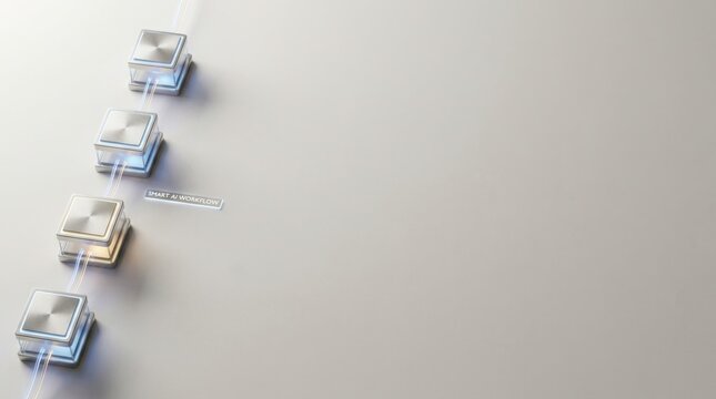 Simple clock with white background showcasing time in clean design for smart ai workflow concept implementation