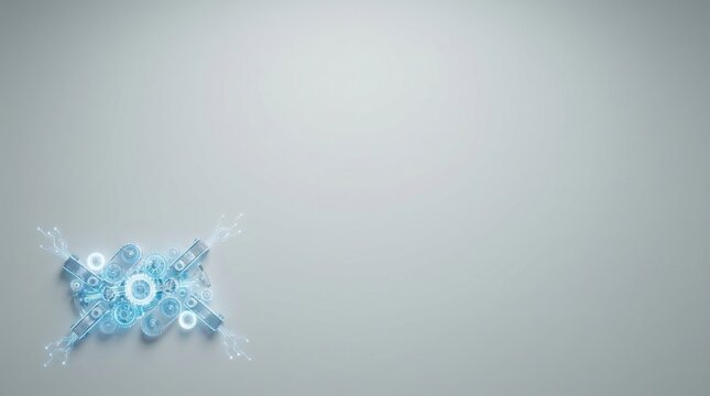 Clock with clock face representing adaptive digital business metaphors and modern time management strategies