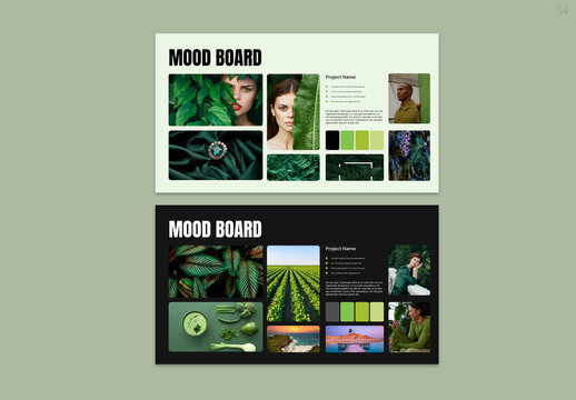 Mood Board Layout Design Template