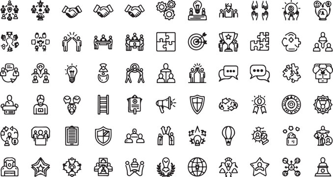 Vector flat icons set of household objects Vector