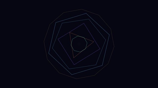 Concentric geometric shapes forming a minimalist abstract pattern design