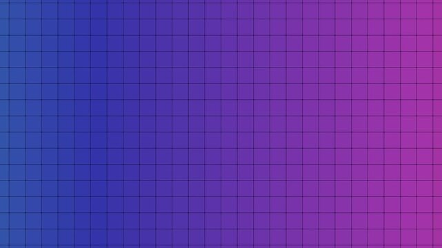 Abstract gradient rectangle with a dark grid overlay on black background