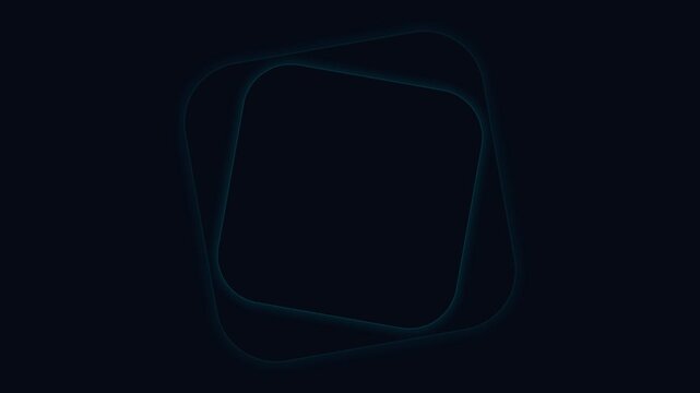 Glowing blue abstract neon tunnel forming a deep infinite spiral pattern