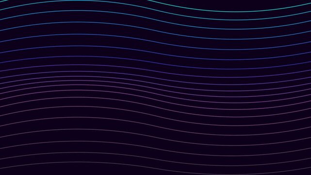 Abstract background with parallel blue and purple lines in wave pattern