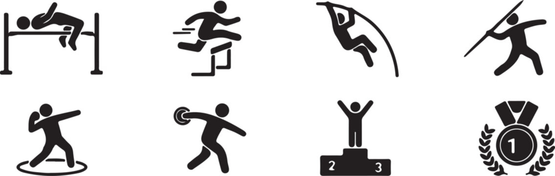 Olympic sports icons set