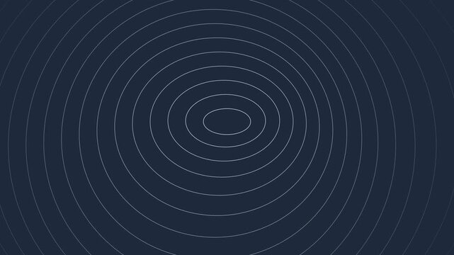 Abstract background featuring concentric dashed circles on dark blue surface