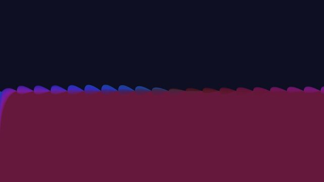 Abstract dark background with a row of vibrant purple and blue jagged shapes