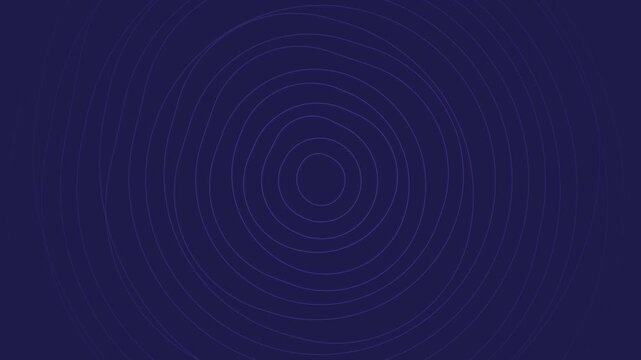 Minimalist navy blue background featuring concentric circular light patterns