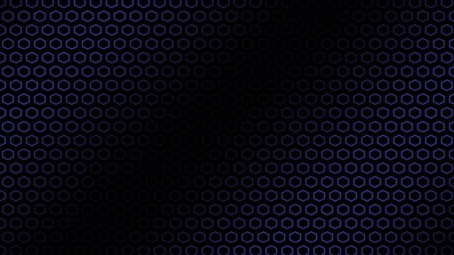 Abstract dark purple background with a repeating geometric honeycomb pattern
