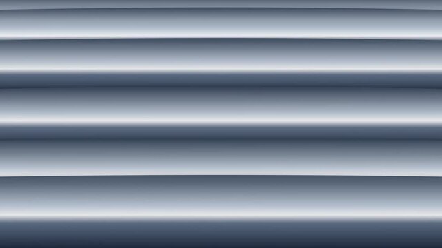 Abstract composition of parallel metallic silver bars against dark background