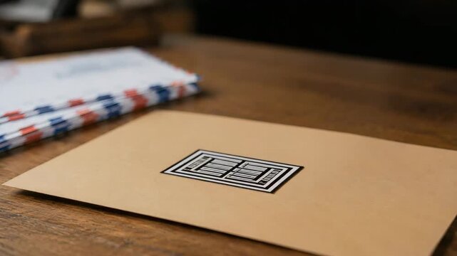 Hand stamps a document on a desk, representing approval, administration, legal processes, business paperwork, and office workflow.