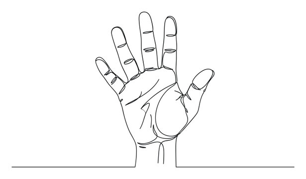 How To Draw A High Five Hand