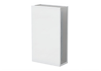Naklejka premium Minimalist white standing book or notebook display