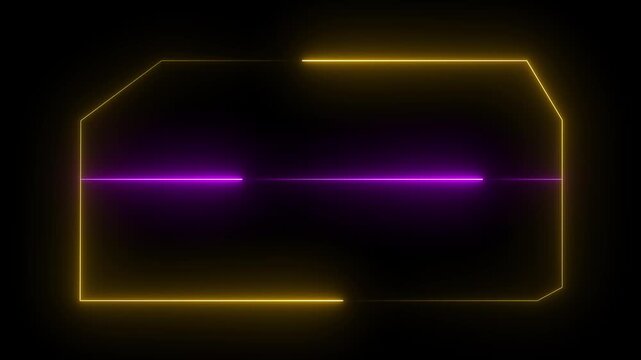 HUD, UI, GUI futuristic user interface screen animation. Sci-fi concept design. High tech screen for video game