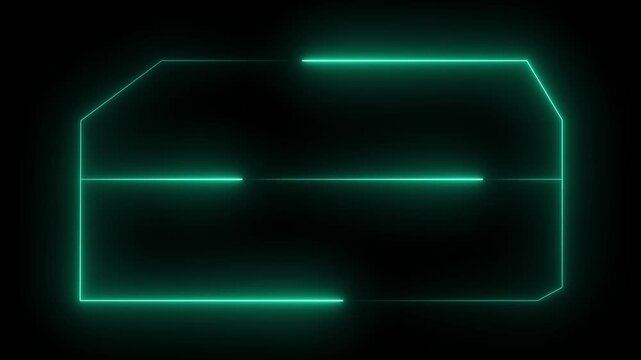 HUD, UI, GUI futuristic user interface screen animation. Sci-fi concept design. High tech screen for video game