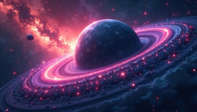 Distorted spacetime curvature around massive object, curvature, gravitational field