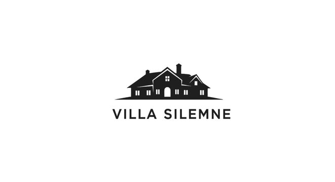 Villa Silmene logo house icon.