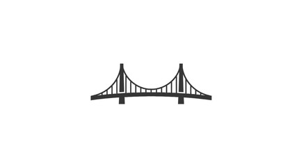 Fototapeta premium Suspension Bridge Structural Engineering Design.