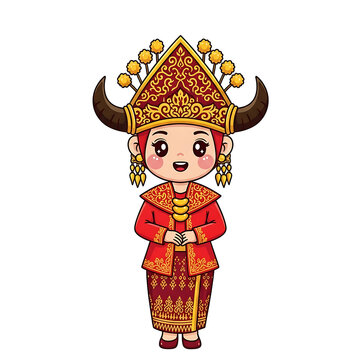 Minang Girl Character.