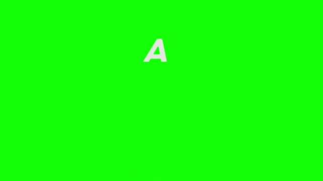 Animated black friday sale text on green background promotional video clip with white text