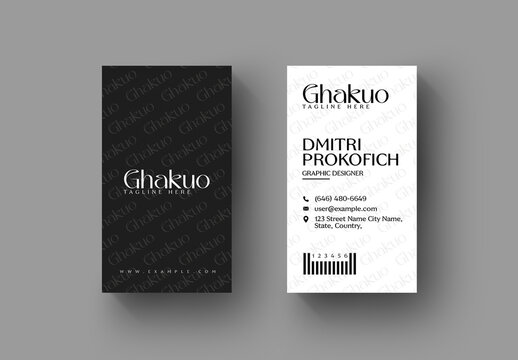 Business Card Design Layout