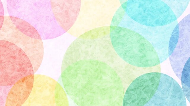 Colorful Washi Paper Texture Circles Abstract Background