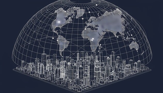 Global city network concept
