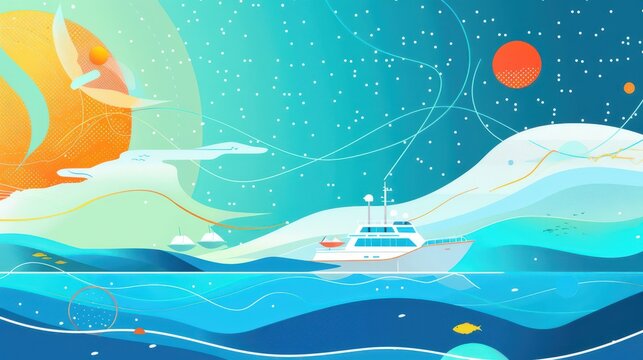 Celebrating world hydrography day with ocean exploration and nautical themes