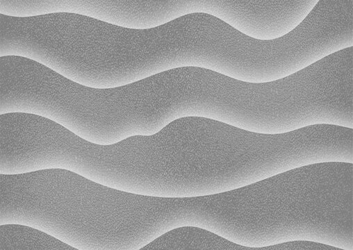Light grey minimal sea waves grunge grainy gradient abstract background. Vector graphic design