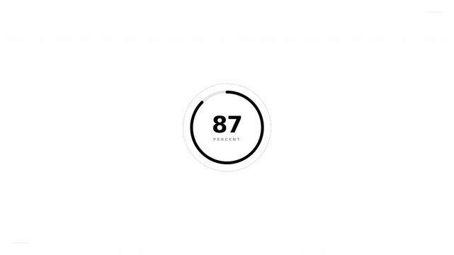 Modern circle loader on white