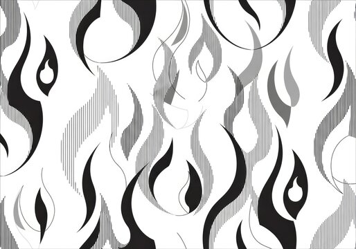 Abstract modern flame and drop pattern background vector.