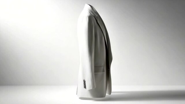 White Blazer on Mannequin with Iron.