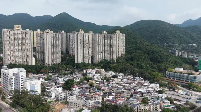 Siu Lek Yuen residential area beside hills and developments May 12 2026