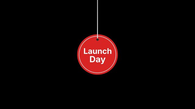 Launch day Hanging Tag Animation
