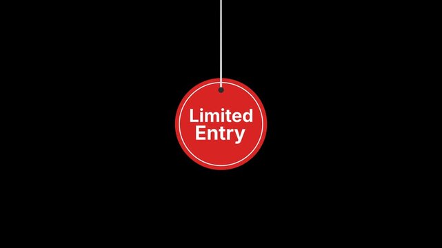 Limited entry Hanging Tag Animation