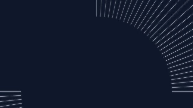 Abstract dark background with white radiating linear light patterns