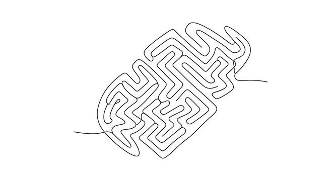 Abstract maze illustration