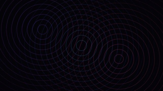 Abstract concentric circular patterns with subtle red and blue glowing lines