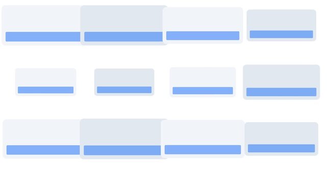 A grid of abstract light blue rectangular shapes on a plain white background