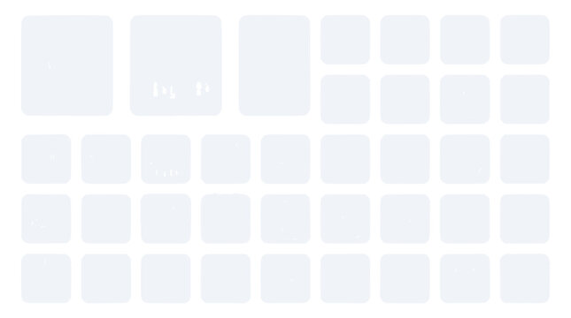 Clean UI Design Grid System, App Layout Template, Minimalist Interface Elements