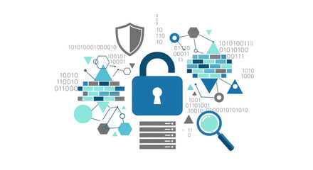 Cybersecurity, Data Protection, Network Security, Digital Lock © fardo