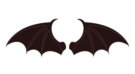 Dark Bat Wings Illustration © fardo