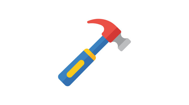 Colorful Hammer Tool - DIY, Construction, Repair, Building Icon