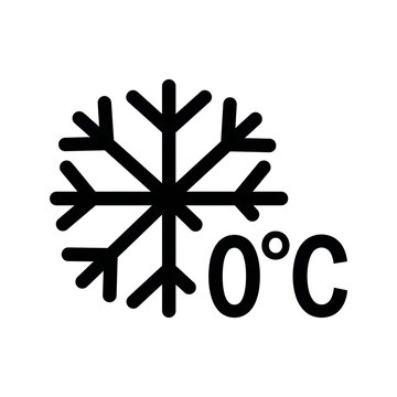 snow flack  show the temperature of freezing point like zero degree centigrade 