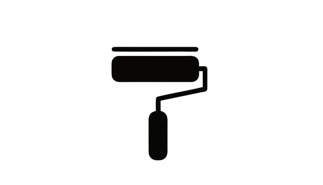 paint roller vector illustration
