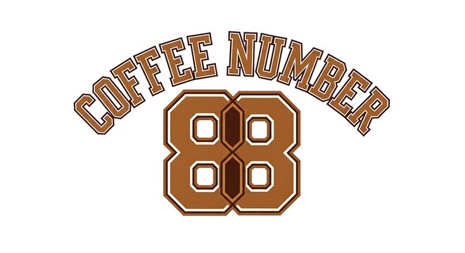 Coffee Number 88 Logo Design for Beverage Branding.