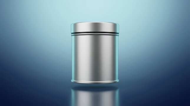 Cleanroom ingredient storage canister 3D render, GMP sterile container, pharmaceutical raw material canister, airtight industrial storage system, controlled environment vessel